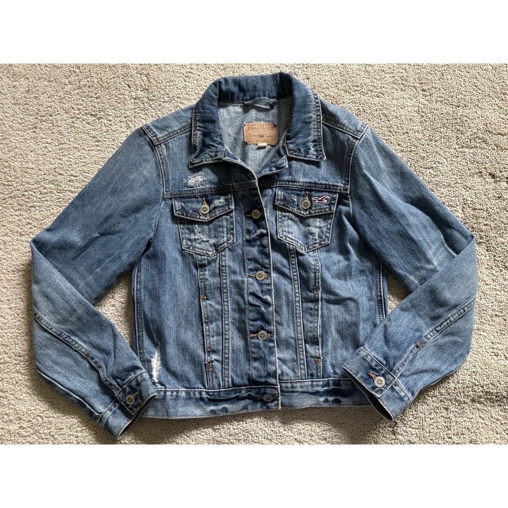 Hollister Woman's Denim Jacket Size Medium
